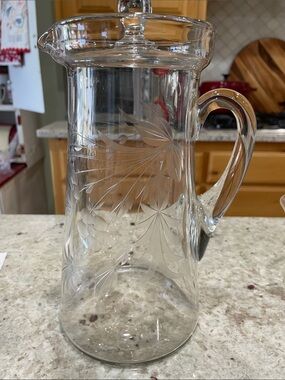 William Yeoward Beautiful covered crystal pitcher